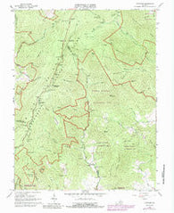 Fletcher Virginia Historical topographic map, 1:24000 scale, 7.5 X 7.5 Minute, Year 1965