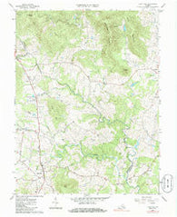 Flint Hill Virginia Historical topographic map, 1:24000 scale, 7.5 X 7.5 Minute, Year 1966