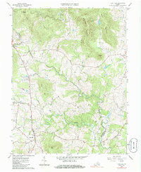 Flint Hill Virginia Historical topographic map, 1:24000 scale, 7.5 X 7.5 Minute, Year 1966