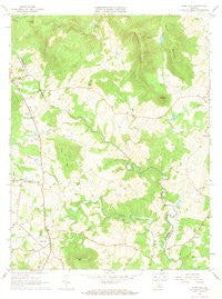 Flint Hill Virginia Historical topographic map, 1:24000 scale, 7.5 X 7.5 Minute, Year 1966