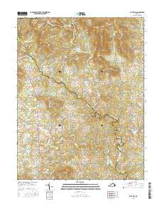 Flint Hill Virginia Current topographic map, 1:24000 scale, 7.5 X 7.5 Minute, Year 2016