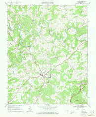 Floyd Virginia Historical topographic map, 1:24000 scale, 7.5 X 7.5 Minute, Year 1968