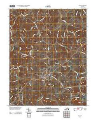 Floyd Virginia Historical topographic map, 1:24000 scale, 7.5 X 7.5 Minute, Year 2010