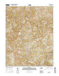 Floyd Virginia Current topographic map, 1:24000 scale, 7.5 X 7.5 Minute, Year 2016