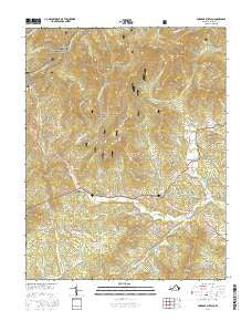 Forks of Buffalo Virginia Current topographic map, 1:24000 scale, 7.5 X 7.5 Minute, Year 2016