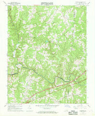 Forksville Virginia Historical topographic map, 1:24000 scale, 7.5 X 7.5 Minute, Year 1966