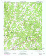 Forksville Virginia Historical topographic map, 1:24000 scale, 7.5 X 7.5 Minute, Year 1966