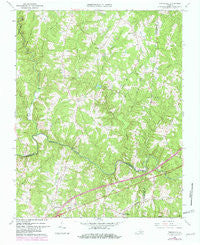 Forksville Virginia Historical topographic map, 1:24000 scale, 7.5 X 7.5 Minute, Year 1966