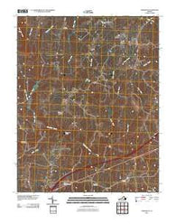 Forksville Virginia Historical topographic map, 1:24000 scale, 7.5 X 7.5 Minute, Year 2010
