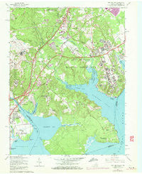 Fort Belvoir Virginia Historical topographic map, 1:24000 scale, 7.5 X 7.5 Minute, Year 1965