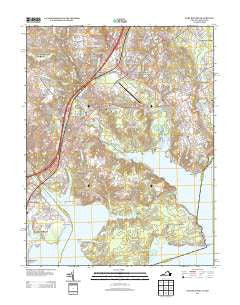 Fort Belvoir Virginia Historical topographic map, 1:24000 scale, 7.5 X 7.5 Minute, Year 2013