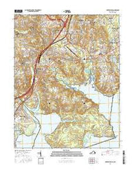 Fort Belvoir Virginia Current topographic map, 1:24000 scale, 7.5 X 7.5 Minute, Year 2016