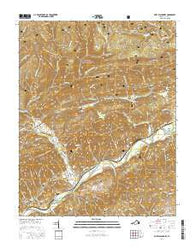 Fort Blackmore Virginia Current topographic map, 1:24000 scale, 7.5 X 7.5 Minute, Year 2016