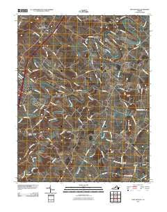 Fort Defiance Virginia Historical topographic map, 1:24000 scale, 7.5 X 7.5 Minute, Year 2010