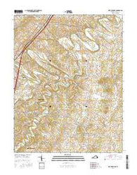Fort Defiance Virginia Current topographic map, 1:24000 scale, 7.5 X 7.5 Minute, Year 2016