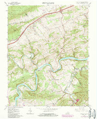 Fosters Falls Virginia Historical topographic map, 1:24000 scale, 7.5 X 7.5 Minute, Year 1965