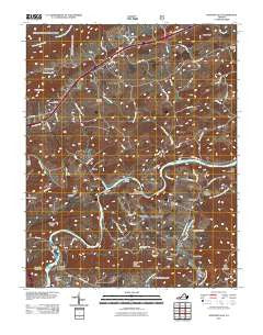 Fosters Falls Virginia Historical topographic map, 1:24000 scale, 7.5 X 7.5 Minute, Year 2011