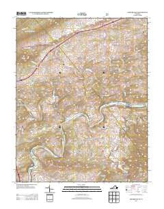 Fosters Falls Virginia Historical topographic map, 1:24000 scale, 7.5 X 7.5 Minute, Year 2013