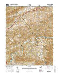 Fosters Falls Virginia Current topographic map, 1:24000 scale, 7.5 X 7.5 Minute, Year 2016