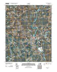 Franklin Virginia Historical topographic map, 1:24000 scale, 7.5 X 7.5 Minute, Year 2010