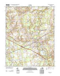Franklin Virginia Historical topographic map, 1:24000 scale, 7.5 X 7.5 Minute, Year 2013
