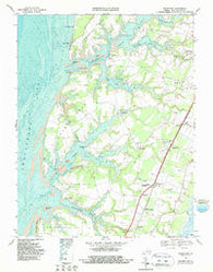 Franktown Virginia Historical topographic map, 1:24000 scale, 7.5 X 7.5 Minute, Year 1968