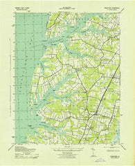 Franktown Virginia Historical topographic map, 1:31680 scale, 7.5 X 7.5 Minute, Year 1943