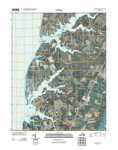 Franktown Virginia Historical topographic map, 1:24000 scale, 7.5 X 7.5 Minute, Year 2011