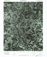 Fredericksburg Virginia Historical topographic map, 1:24000 scale, 7.5 X 7.5 Minute, Year 1972