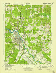 Fredericksburg Virginia Historical topographic map, 1:31680 scale, 7.5 X 7.5 Minute, Year 1944