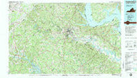 Fredericksburg Virginia Historical topographic map, 1:100000 scale, 30 X 60 Minute, Year 1983