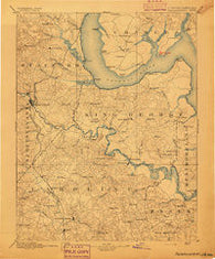 Fredericksburg Virginia Historical topographic map, 1:125000 scale, 30 X 30 Minute, Year 1894