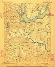 Fredericksburg Virginia Historical topographic map, 1:125000 scale, 30 X 30 Minute, Year 1894