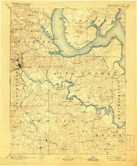 Fredericksburg Virginia Historical topographic map, 1:125000 scale, 30 X 30 Minute, Year 1894