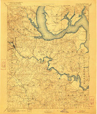 Fredericksburg Virginia Historical topographic map, 1:125000 scale, 30 X 30 Minute, Year 1894