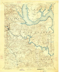 Fredericksburg Virginia Historical topographic map, 1:125000 scale, 30 X 30 Minute, Year 1894