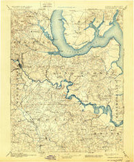 Fredericksburg Virginia Historical topographic map, 1:125000 scale, 30 X 30 Minute, Year 1894