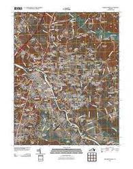 Fredericksburg Virginia Historical topographic map, 1:24000 scale, 7.5 X 7.5 Minute, Year 2010