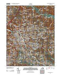 Fredericksburg Virginia Historical topographic map, 1:24000 scale, 7.5 X 7.5 Minute, Year 2010