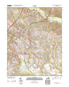 Fredericksburg Virginia Historical topographic map, 1:24000 scale, 7.5 X 7.5 Minute, Year 2013
