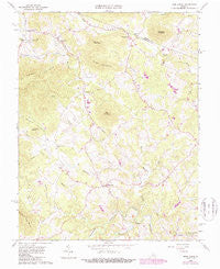 Free Union Virginia Historical topographic map, 1:24000 scale, 7.5 X 7.5 Minute, Year 1965