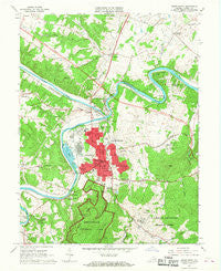 Front Royal Virginia Historical topographic map, 1:24000 scale, 7.5 X 7.5 Minute, Year 1967
