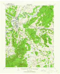 Front Royal Virginia Historical topographic map, 1:62500 scale, 15 X 15 Minute, Year 1939
