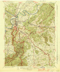 Front Royal Virginia Historical topographic map, 1:62500 scale, 15 X 15 Minute, Year 1944