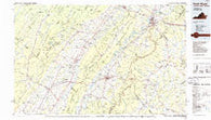 Front Royal Virginia Historical topographic map, 1:100000 scale, 30 X 60 Minute, Year 1986