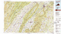 Front Royal Virginia Historical topographic map, 1:100000 scale, 30 X 60 Minute, Year 1986