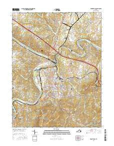 Front Royal Virginia Current topographic map, 1:24000 scale, 7.5 X 7.5 Minute, Year 2016