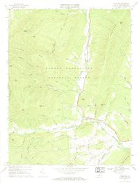 Fulks Run Virginia Historical topographic map, 1:24000 scale, 7.5 X 7.5 Minute, Year 1967