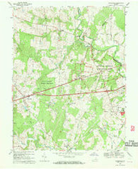 Gainesville Virginia Historical topographic map, 1:24000 scale, 7.5 X 7.5 Minute, Year 1968