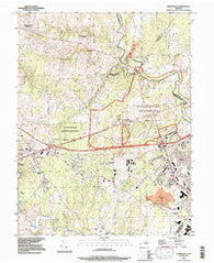 Gainesville Virginia Historical topographic map, 1:24000 scale, 7.5 X 7.5 Minute, Year 1983